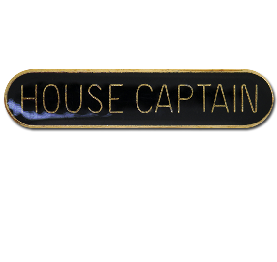 House Captain Rounded Edge Bar Badge