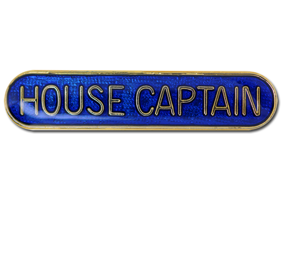 House Captain Rounded Edge Bar Badge