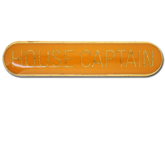 House Captain Rounded Edge Bar Badge