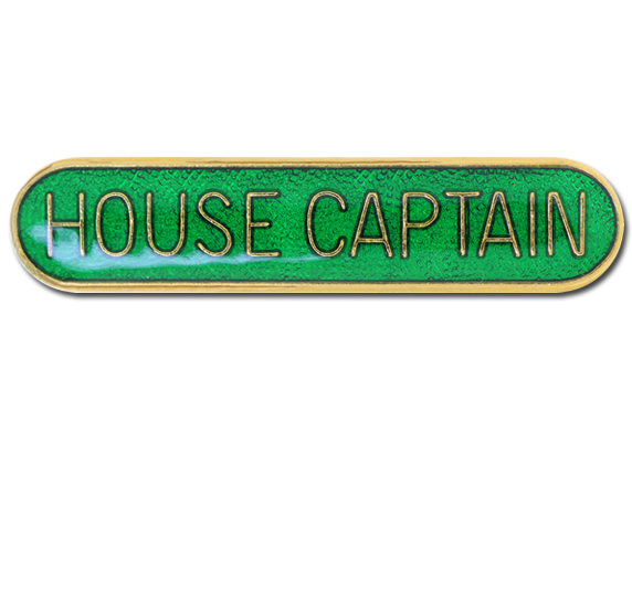 House Captain Rounded Edge Bar Badge