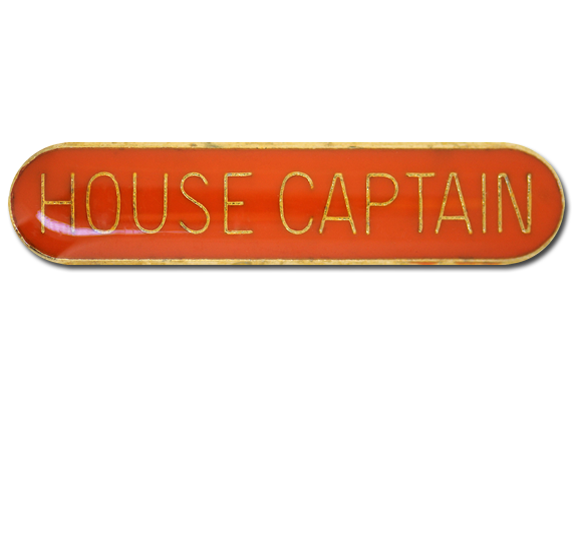 House Captain Rounded Edge Bar Badge