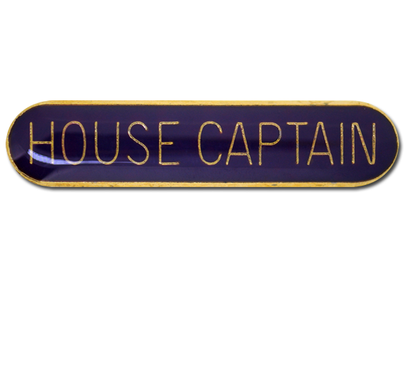 House Captain Rounded Edge Bar Badge