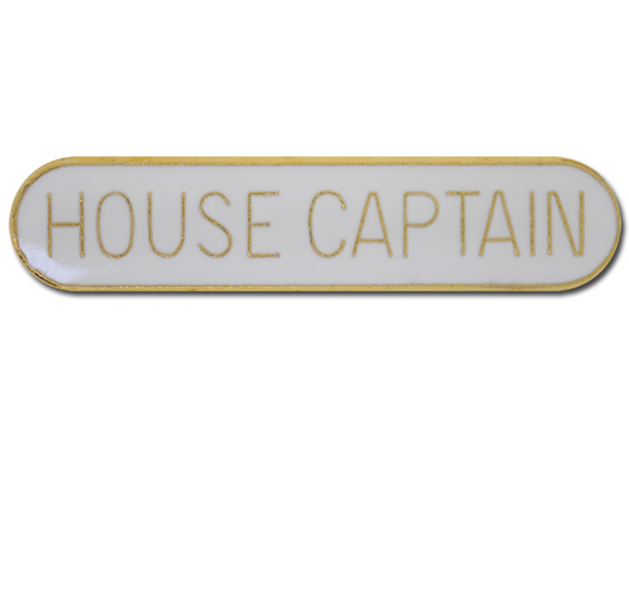 House Captain Rounded Edge Bar Badge