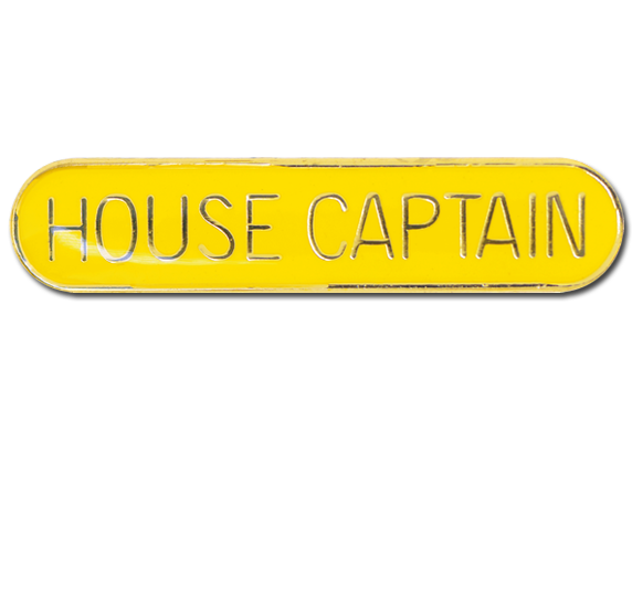 House Captain Rounded Edge Bar Badge