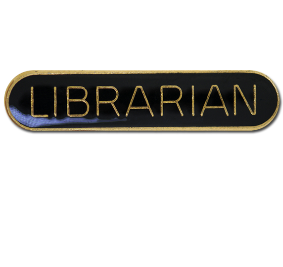 Librarian Rounded Edge Bar Badge