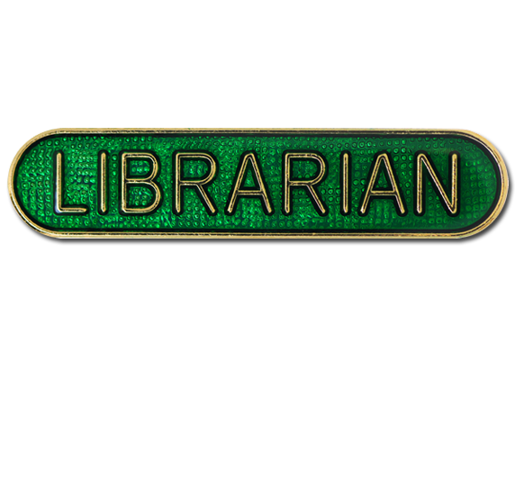 Capricornone Library Assistant Gel Domed School Bar Badge