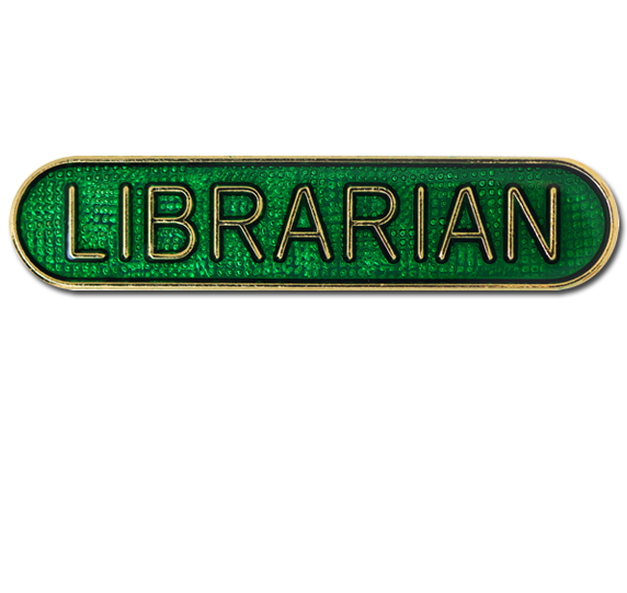 Librarian Rounded Edge Bar Badge