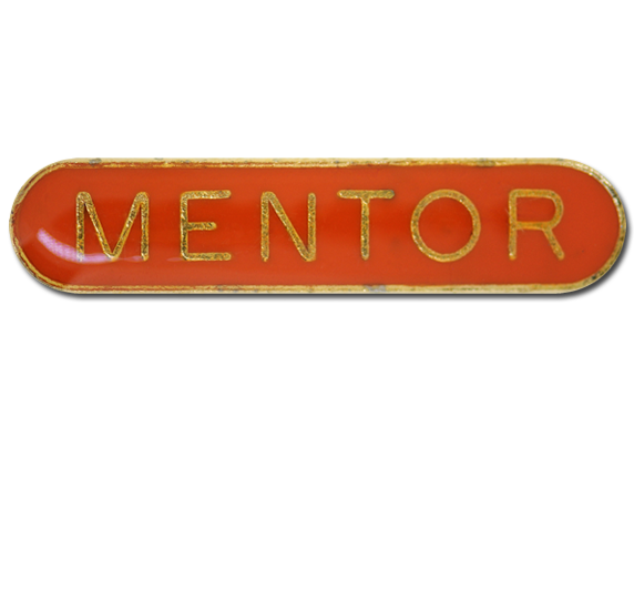 Mentor Rounded Edge Bar Badge