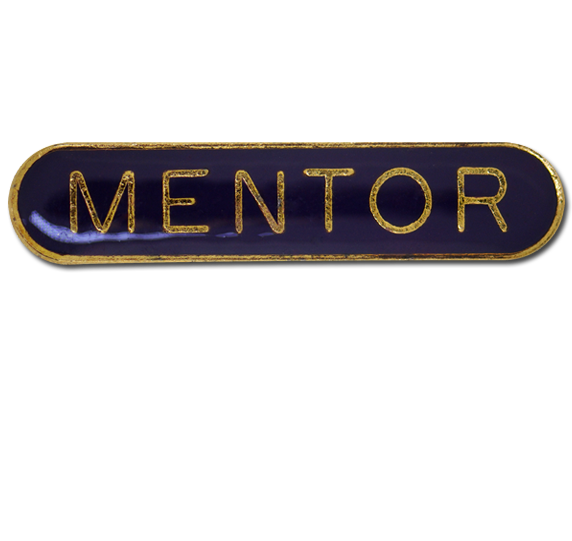 Mentor Rounded Edge Bar Badge