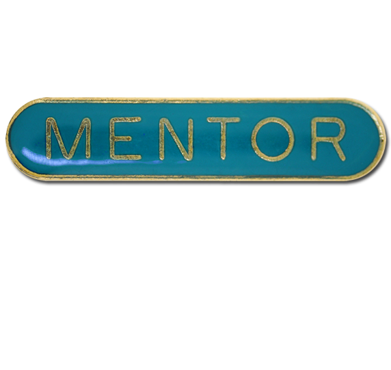 Mentor Rounded Edge Bar Badge