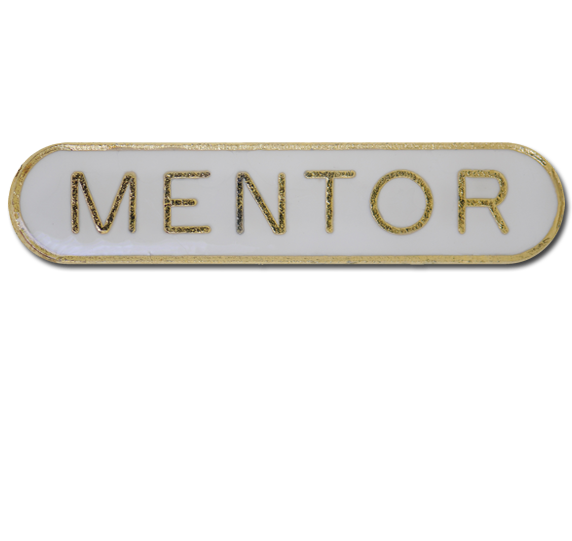 Mentor Rounded Edge Bar Badge