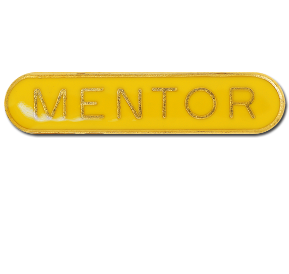 Mentor Rounded Edge Bar Badge