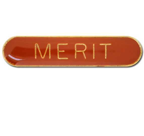 Merit Rounded Edge Bar Badge