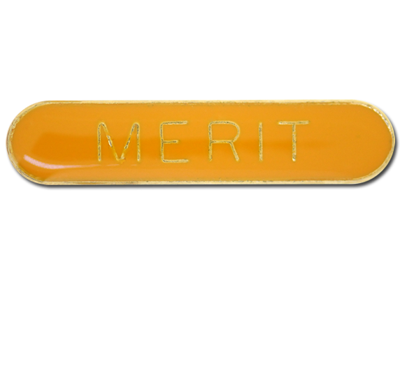 Merit Rounded Edge Bar Badge