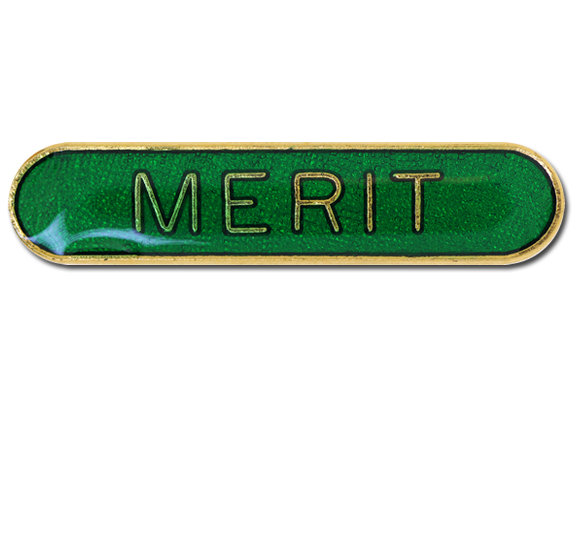 Merit Rounded Edge Bar Badge