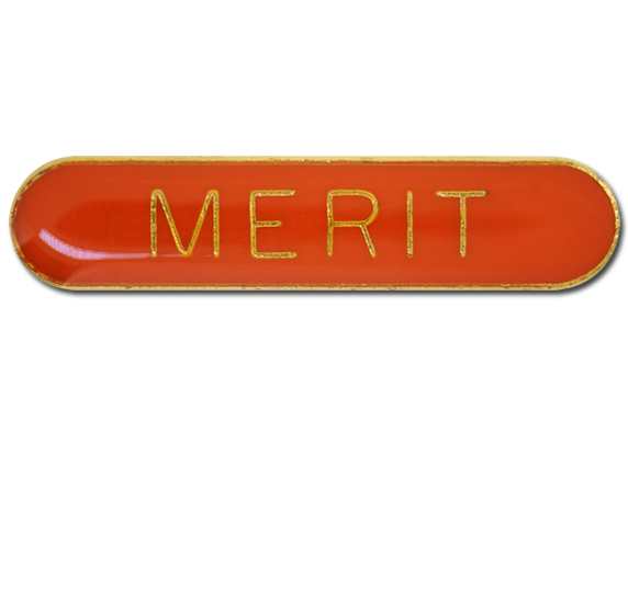 Merit Rounded Edge Bar Badge