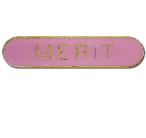 Merit Rounded Edge Bar Badge