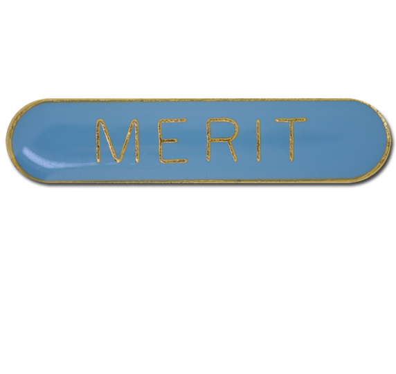 Merit Rounded Edge Bar Badge