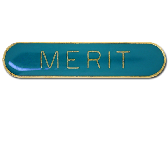 Merit Rounded Edge Bar Badge