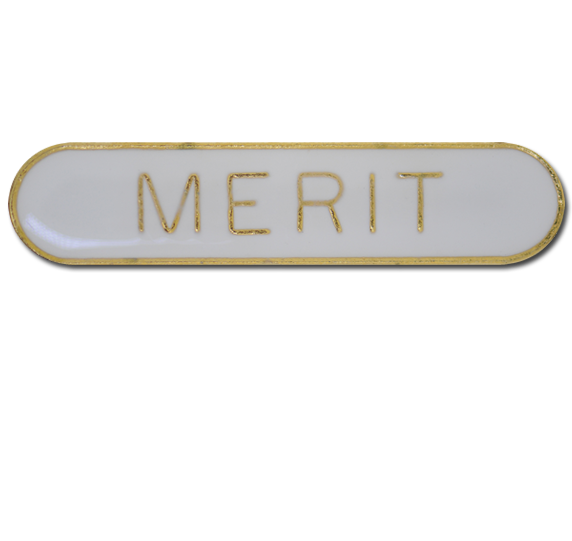 Merit Rounded Edge Bar Badge