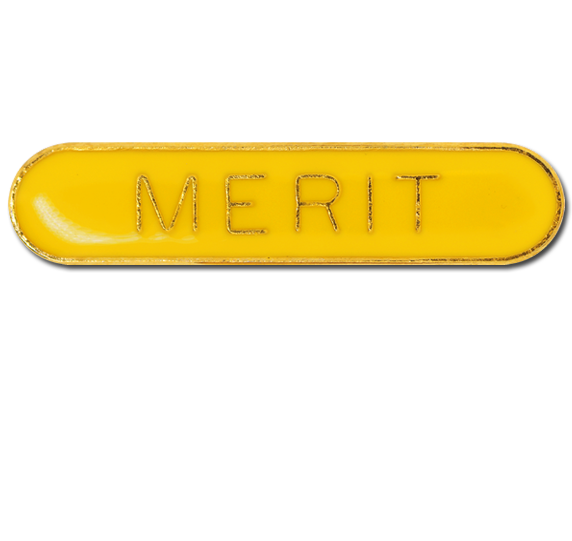 Merit Rounded Edge Bar Badge