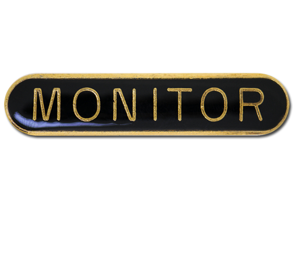 Monitor Rounded Edge Bar Badge