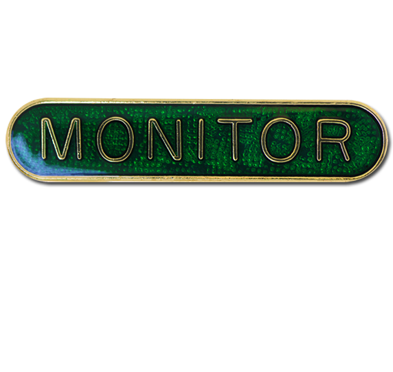 Monitor Rounded Edge Bar Badge