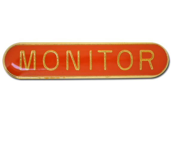 Monitor Rounded Edge Bar Badge