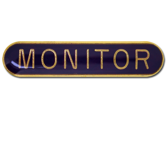 Monitor Rounded Edge Bar Badge