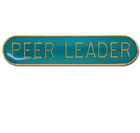 Peer Leader Rounded Edge Bar Badge