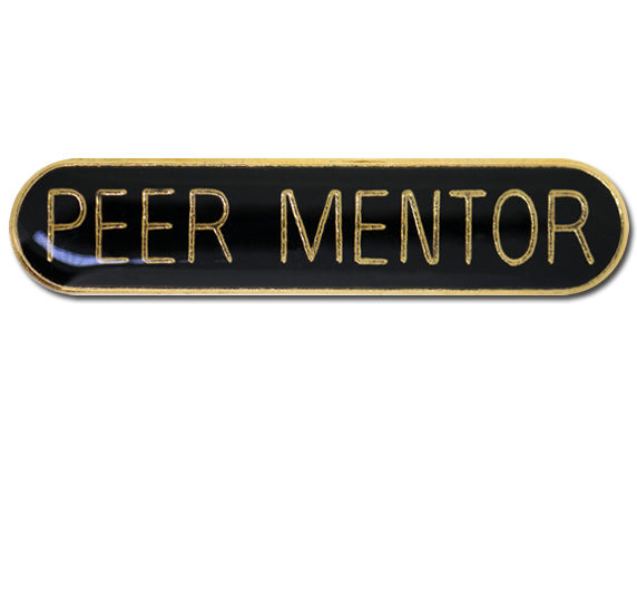 Peer Mentor Rounded Edge Bar Badge