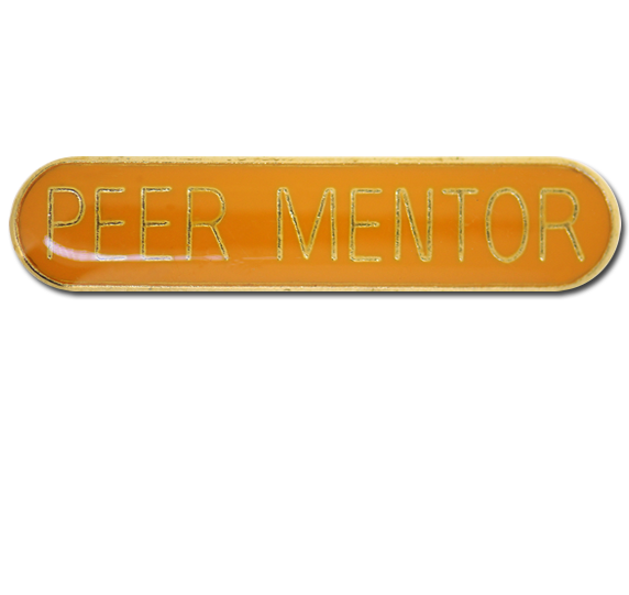 Peer Mentor Rounded Edge Bar Badge