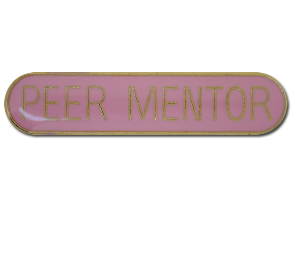 Peer Mentor Rounded Edge Bar Badge