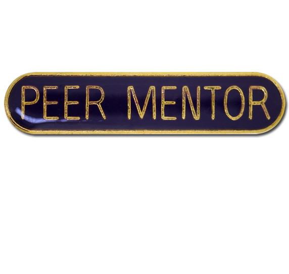 Peer Mentor Rounded Edge Bar Badge