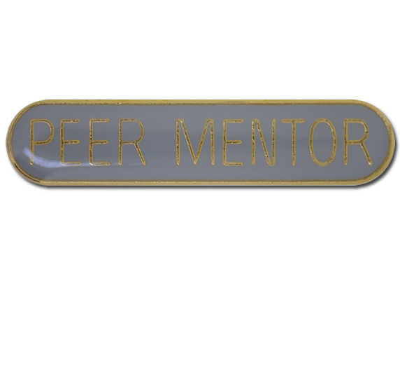 Peer Mentor Rounded Edge Bar Badge