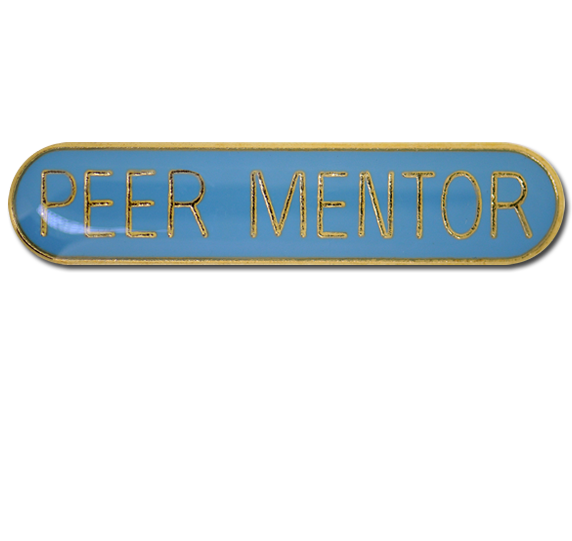 Peer Mentor Rounded Edge Bar Badge