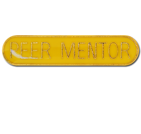 Peer Mentor Rounded Edge Bar Badge