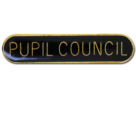 Pupil Council Rounded Edge Bar Badge