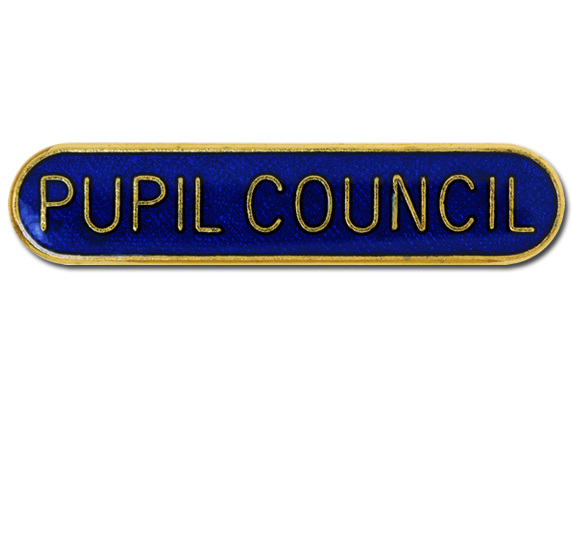 Pupil Council Rounded Edge Bar Badge