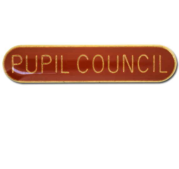 Pupil Council Rounded Edge Bar Badge