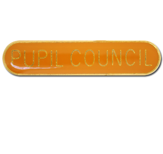 Pupil Council Rounded Edge Bar Badge