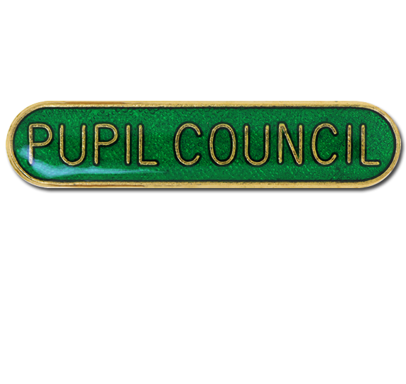 Pupil Council Rounded Edge Bar Badge