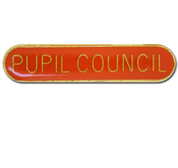 Pupil Council Rounded Edge Bar Badge