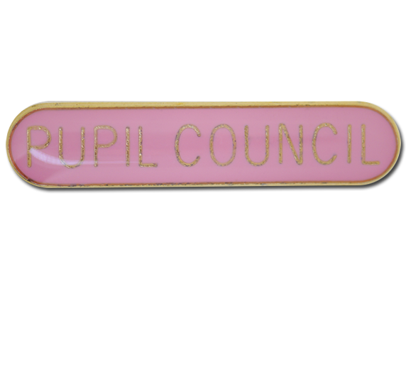 Pupil Council Rounded Edge Bar Badge