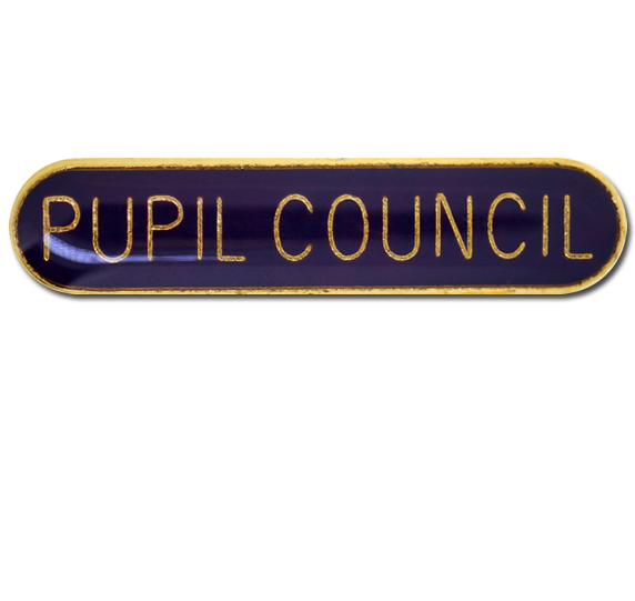 Pupil Council Rounded Edge Bar Badge