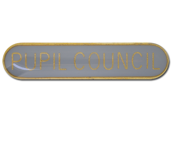 Pupil Council Rounded Edge Bar Badge