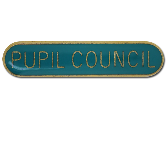 Pupil Council Rounded Edge Bar Badge