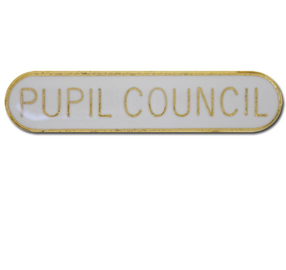 Pupil Council Rounded Edge Bar Badge