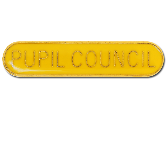 Pupil Council Rounded Edge Bar Badge