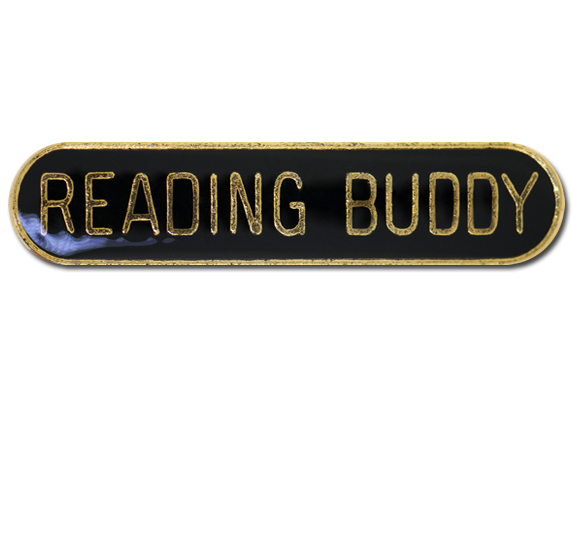 Reading Buddy Rounded Edge Bar Badge